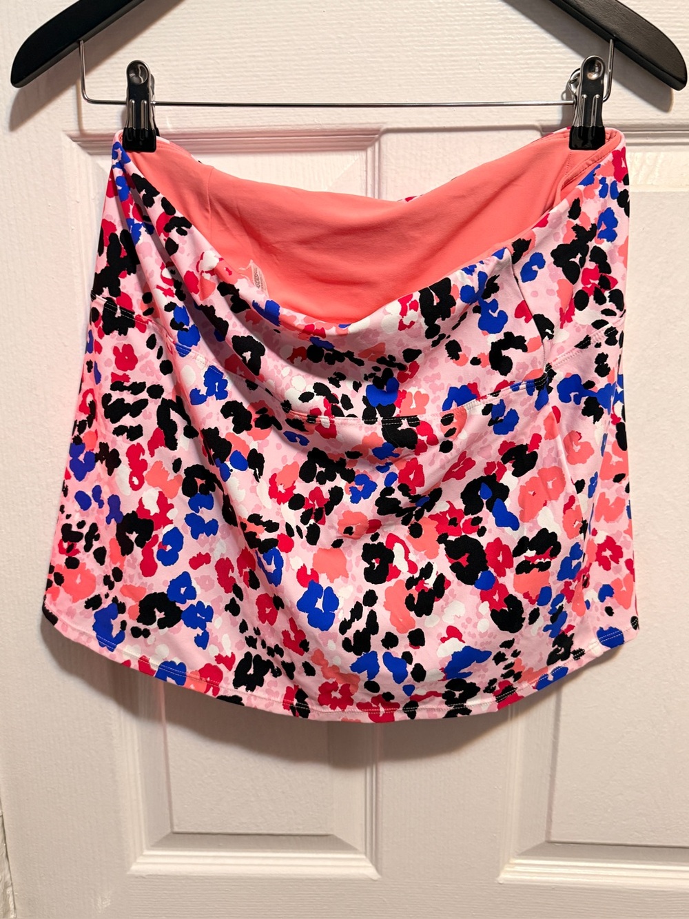 Birdsong Colorful Coral & Multi Floral Swim Skirt